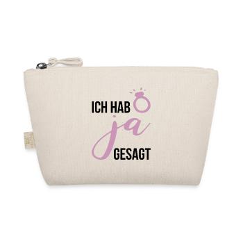 Hochzeit Braut Team Geschenk Junggesellenabschied - Bio-Täschchen - Natur - Vorne