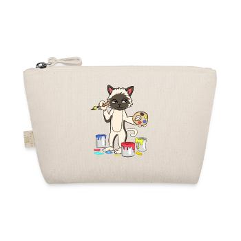 Artist Painter Paint Cat Children Art Colors - Organic Pouch - nature - Front