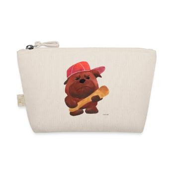 Baseball sports ball catch throw dog gift - Organic Pouch - nature - Front