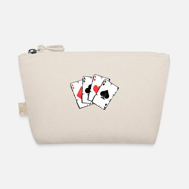 Poker Game Cards Player Bluff Trick Gift Organic Pouch