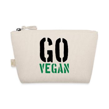 Go Vegan - Organic Pouch - nature - Front