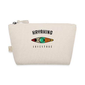 Cool retro vintage kayaking canoeing gift - Organic Pouch - nature - Front