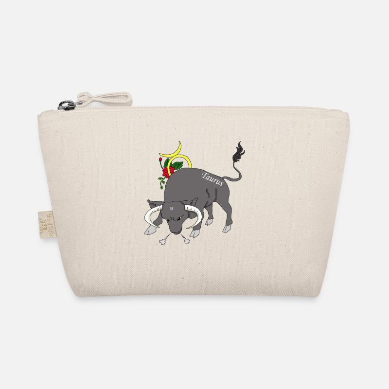 Sternzeichen Stier Geschenk Shirt - Bio-Täschchen - Natur
