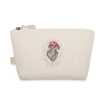 Anatomisches Herz der Frauen Retro Design Menschliches Herz - Bio-Täschchen - Natur - Vorne