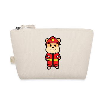 Firefighter Firefighter Hamster Rodent Children Profession - Organic Pouch - nature - Front