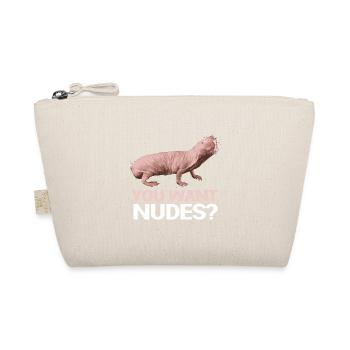 Naked Mole Rodent East Africa Sand Graves Gift - Organic Pouch - nature - Front