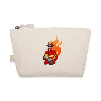 Feuerwehrmann Firefighter - Bio-Täschchen - Natur - Vorne