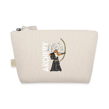Archery fox gift - Organic Pouch - nature - Front