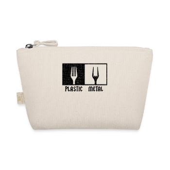 Plastic Metal Music Pommesgabel Festival Rock Fans - Organic Pouch - nature - Front