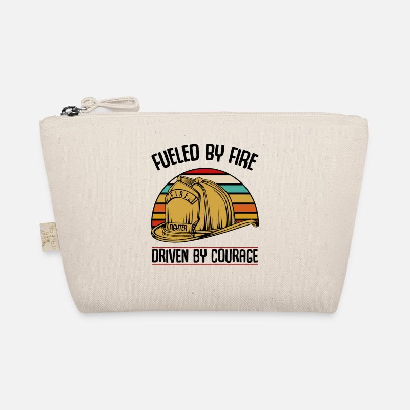 Fire Helmet Cool Statement 112 Sayings Gift Organic Pouch