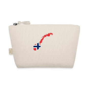 Norwegen Tour Geschenk flagge - Bio-Täschchen - Natur - Vorne