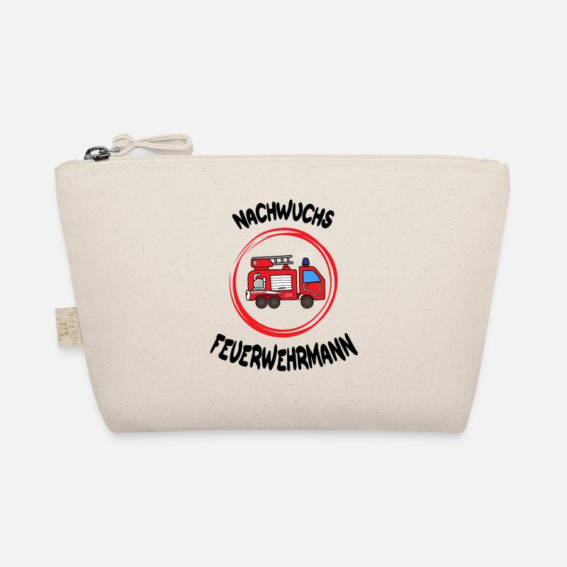 nachwuchs feuerwehrmann Geschenk feuerwehr - Bio-Täschchen - Natur
