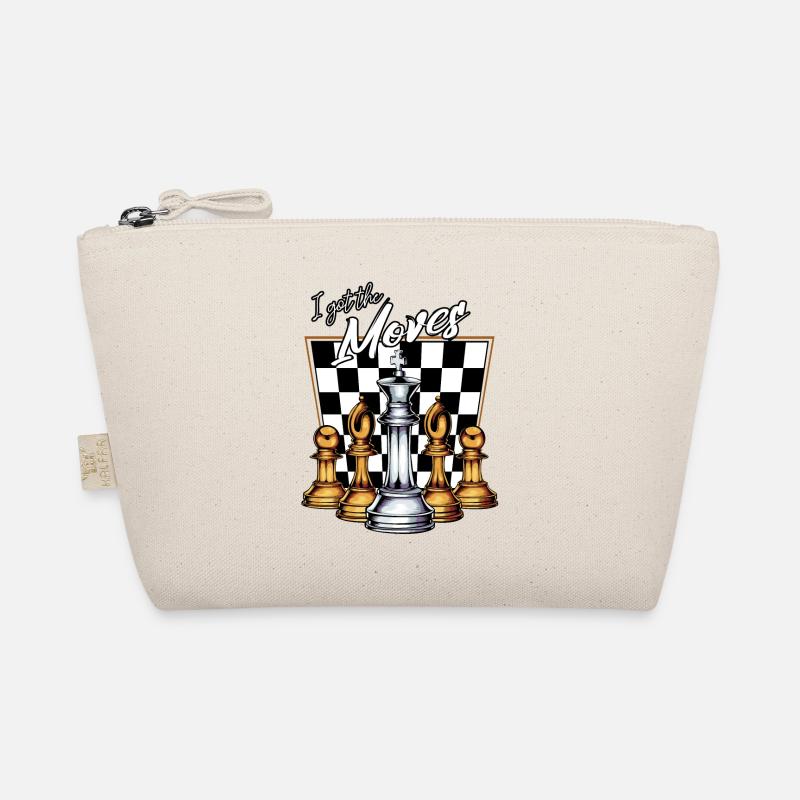 Chess Funny Sayings Cool word game gift idea Organic Pouch
