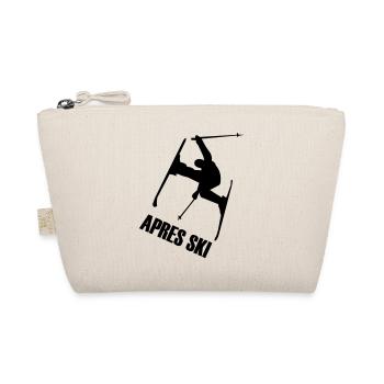 Ski, ski, skiing, après ski, freeski, winter, snow - Organic Pouch - nature - Front