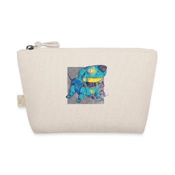 Retro robot dog - Organic Pouch - nature - Front