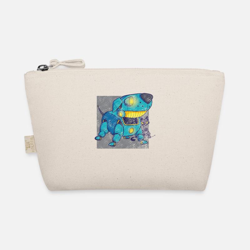 Retro robot dog Organic Pouch