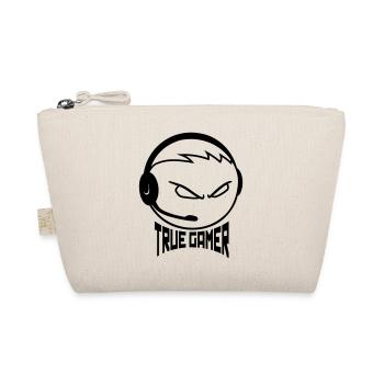 gamer nerd headset geek gamble c - Organic Pouch - nature - Front