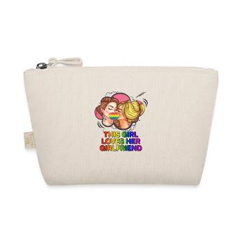 Gay Pride Rainbow Flag Lesbian LGBT Queer Lesbians - Organic Pouch - nature - Front