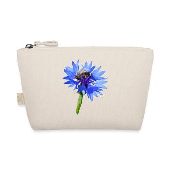 The blue cornflowers magically attract bees - Organic Pouch - nature - Front
