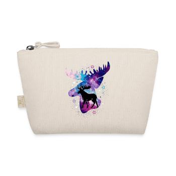 Elk Moose Deer Antler Reindeer Deer Gift - Organic Pouch - nature - Front