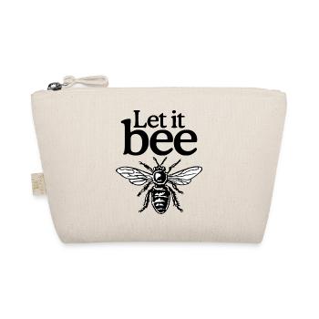 Let It Bee Beekeeper Quote Design (two-color) - Organic Pouch - nature - Front