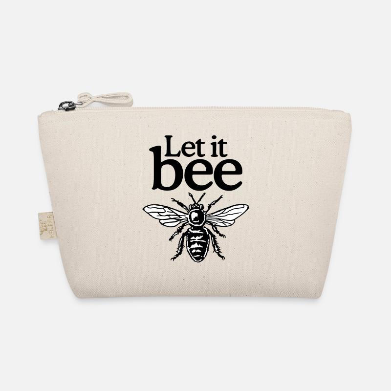 Let It Bee Beekeeper Quote Design (two-color) Organic Pouch