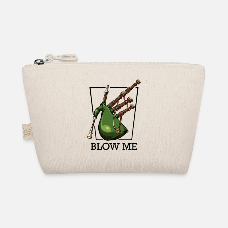 Blow Me | Cool Dudelsack Lustige Sprüche Geschenk - Bio-Täschchen - Natur