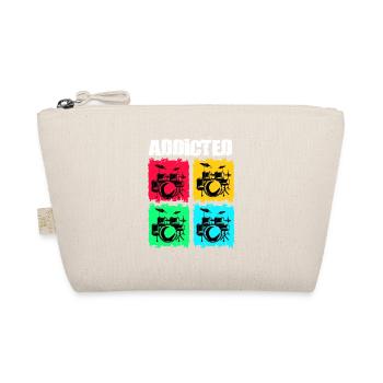 Schlagzeuger Drummer Musik Instrument Trommel Band - Bio-Täschchen - Natur - Vorne