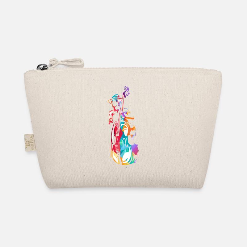Kontrabass Geschenk - Bio-Täschchen - Natur