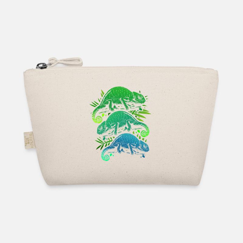 Chameleon Reptile Reptiles Iguana Camouflage Organic Pouch