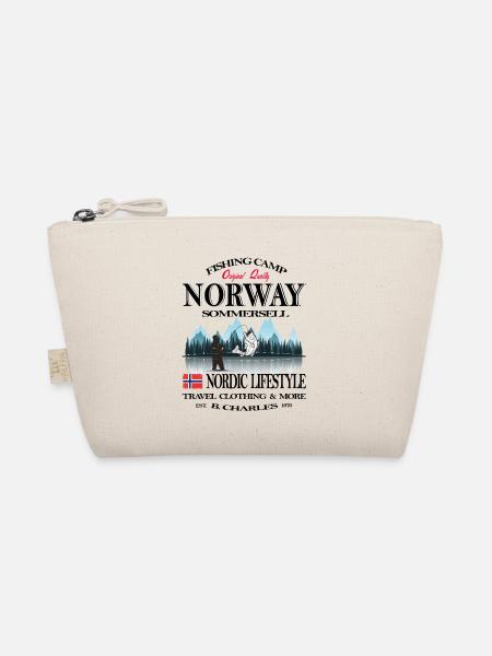 Norwegen ,Norge,Norway,Angeln,Urlaub,Geschenk,cool - Bio-Täschchen - Natur