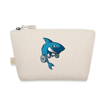 Weightlifting Shark - Iron Shark Crowbar - Organic Pouch - nature - Front