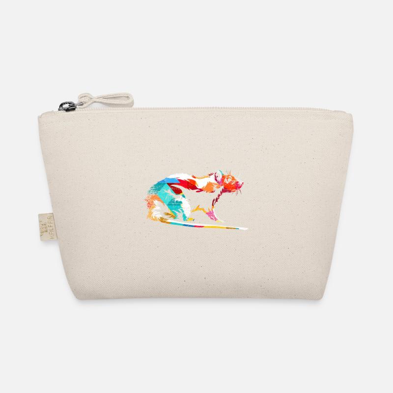 Rat gift - Organic Pouch - nature