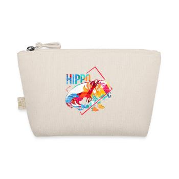 Hippo Polygon - Organic Pouch - nature - Front