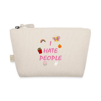 I hate people - Bio-Täschchen - Natur - Vorne