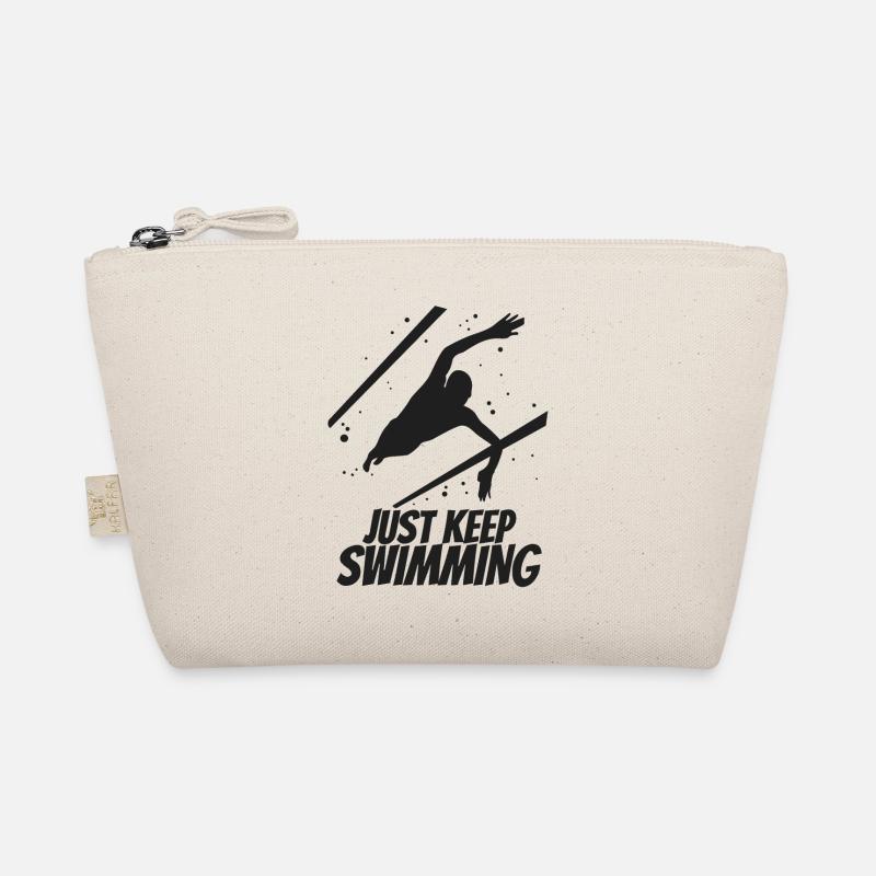 Just Keep Swimming - Bio-Täschchen - Natur