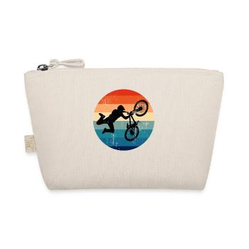 Dirtbike BMX retro jump - Organic Pouch - nature - Front