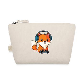 Gaming Fuchs - Spieler Fuchs - Bio-Täschchen - Natur - Vorne