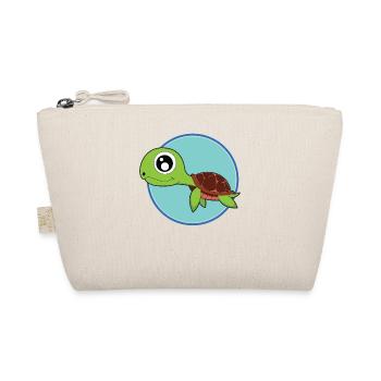 Turtle cute baby animals - Organic Pouch - nature - Front