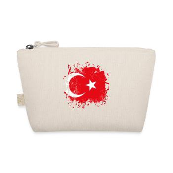 Turquie Drapeau Musique - Trousse biologique - nature - Devant