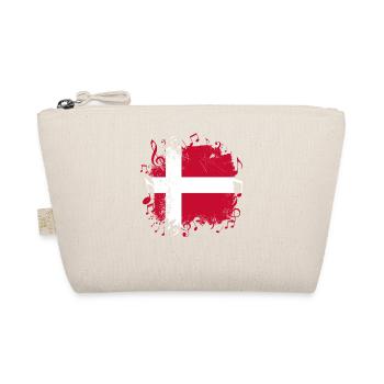 Danemark Drapeau Musique - Trousse biologique - nature - Devant