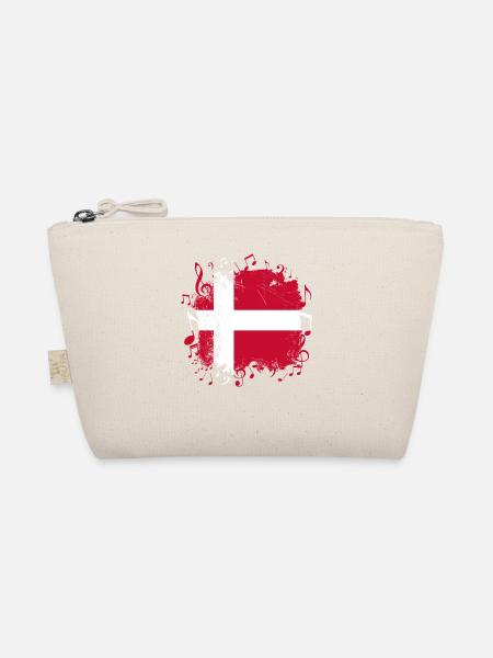 Dänemark Flagge Musik - Bio-Täschchen - Natur