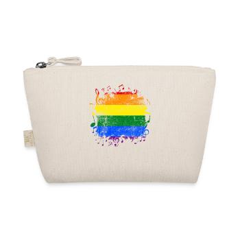 Drapeau arc-en-ciel Gay Pride LGBT Musique - Trousse biologique - nature - Devant