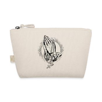 Praying Rosary Praying Praying Hands Rosary God - Organic Pouch - nature - Front