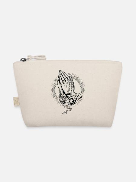 Prier Rosaire Prier Prier Mains Rosaire Dieu - Trousse biologique - nature - Devant
