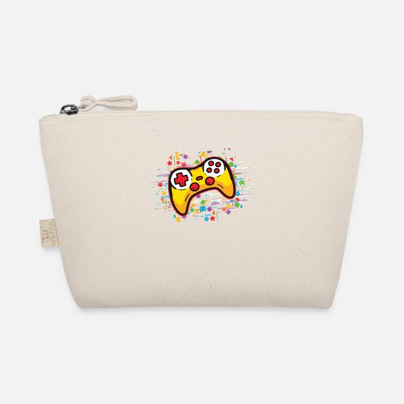 Gaming Controller Console Gamer Videogames History Organic Pouch