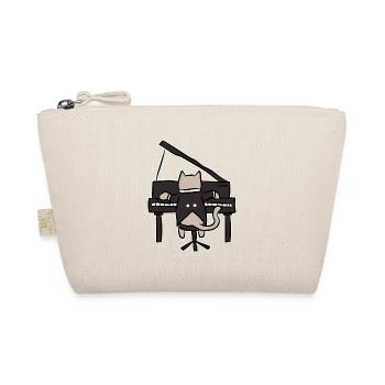 Cat Keyboard Piano Piano Music Kids Gift - Organic Pouch - nature - Front