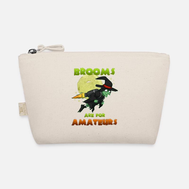 Witch on witches broom Organic Pouch