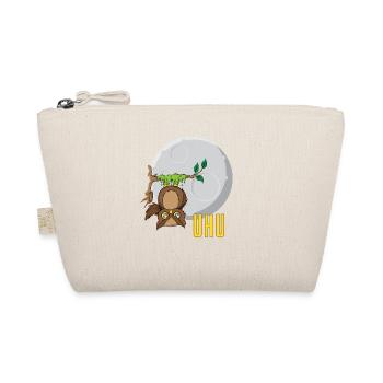 Eule vor Mond - Bio-Täschchen - Natur - Vorne