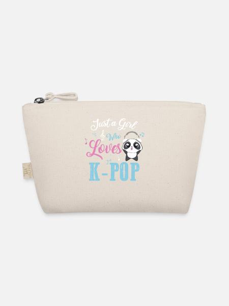 kpop band girl fan - Organic Pouch - nature - Front